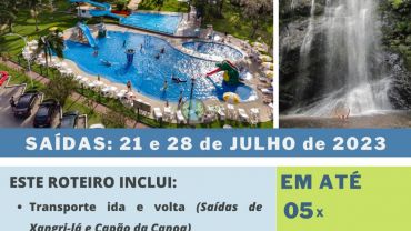 Aguas Termais do Gravatal | EXCURSÃO - 2 saidas em julho!!!